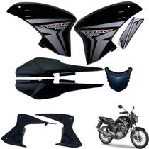 Asa (Aba) Tanque Cg Titan 150 Modelo 2014 / 2015 + Rabeta Tubarão Traseira 3 Peças