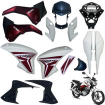 Asa (aba) Tanque Cg Titan 150 Modelo 2014 / 2015 + Tampa Lateral Farol Completo Rabeta Traseira 3 peças