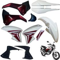 Asa (Aba) Tanque Cg Titan 150 Modelo 2014 / 2015 + Tampa Lateral Paralama Dianteiro Rabeta Traseira 3 Peças