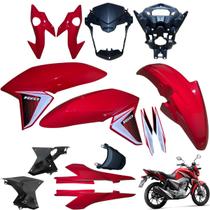 Asa (aba) Tanque Cg Titan 160 2016 até 2021 + Farol Completo Rabeta Traseira 3 peças Paralama Dianteiro