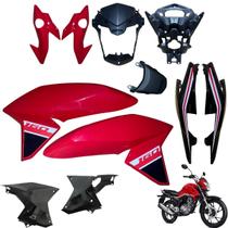 Asa (aba) Tanque Cg Titan 160 2016 até 2021 + Farol Completo Rabeta Traseira 3 peças