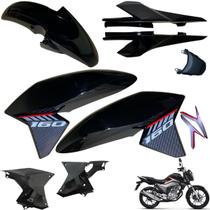 Asa (aba) Tanque Cg Titan 160 2016 até 2021 + Rabeta Traseia 3 Peças Paralama Dianteiro