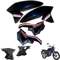 Asa (Aba) Tanque Cg Titan 160 2016 até 2021 + Tampa Lateral Lado Filtro e Bateria