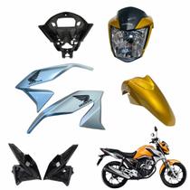 Asa (Aba) Tanque Cg Titan 160 Modelo 2022 / 2023 + Farol Completo Paralama Dianteiro