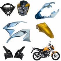 Asa (Aba) Tanque Cg Titan 160 Modelo 2022 / 2024 + Farol Completo Rabeta Traseira 3 Peças Paralama Dianteiro