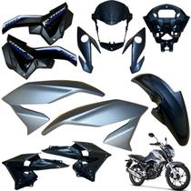 Asa (aba) Tanque Cg Titan 160 Modelo 2022 / 2024 + Tampa Lateral Farol Completo Paralama dianteiro