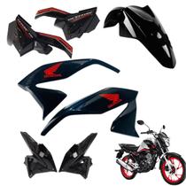 Asa (aba) Tanque Cg Titan 160 Modelo 2022 / 2024 + Tampa Lateral Paralama Dianteiro
