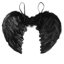 Asa Anjo Preta Grande Artificiais Malévola Cosplay Fantasia - Fantasias Carol QF