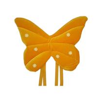 Asa borboleta - veludo amarelo