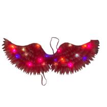 Asa com pisca-pisca para festa de plastico pvc e poliester grande