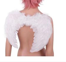 Asa de Anjo Branca Penas Artificiais Fantasia Halloween