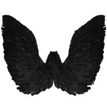 Asa de Anjo pra Fantasia de Carnaval ou Halloween Grande Preta ou Branca 62cm Branco Asa de Anjo pra Fantasia de Carnaval ou Halloween Grande Preta ou Branca 62cm Branco