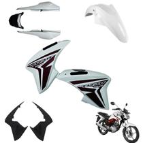 Asa do Tanque Cg Titan 150 Modelo 2014 2015 Par de Complementos Rabeta Traseira 3 peças Paralama Dianteiro