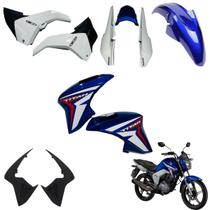 Asa do Tanque Cg Titan 150 Modelo 2014 2015 Par de Complementos Tampa Lateral Paralama Dianteiro Rabeta Traseira 3 Peças