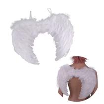Asa Fantasia De Anjo Penas Elástico 55x40 cm Carnaval Festas