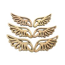 Asas De Anjo Em Chips De Madeira 4 Estilos 40 Peças DIY Acessórios Decorativos Para Scrapbook