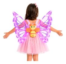 Asas De Borboleta Elétrica Com Luz LED Fantasia Infantil Asas De Borboleta Elétrica Com Luz LED Fantasia Infantil
