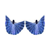 Asas De Borboleta LED Brancas Para Dança Do Ventre, Roupas De Performance Brilhantes Para Adultos E