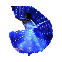 Asas De Borboleta LED Coloridas Com Bastões Telescópicos Para Performance De Dança Do Ventre Com