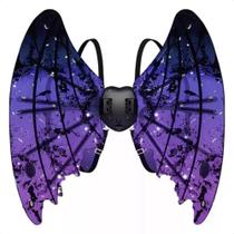 Asas De Fada Borboleta Com Led E Musica Elétrica Halloween