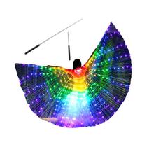 Asas De Fada LED Coloridas Para Adultos E Crianças, Asas De Borboleta Luminosas Para Performance De