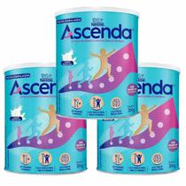 Ascenda sabor Baunilha 364g Sem Sacarose kit c/3 Ascenda sabor Baunilha 364g Sem Sacarose kit c/3