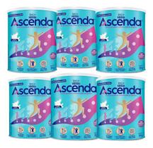 Ascenda sabor Baunilha 364g Sem Sacarose kit c/6 Ascenda sabor Baunilha 364g Sem Sacarose kit c/6