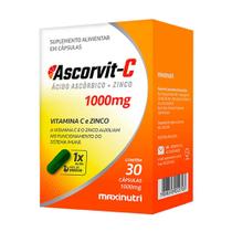 AscorVit Fonte de Vitamina C 1000mg 30 Caps Maxinutri AscorVit Fonte de Vitamina C 1000mg 30 Caps Maxinutri