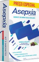 Asepxia Esfoliante Sabonete Barra Kit 3un - 80g