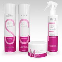 Asha kit nano nutrição e efeito liso