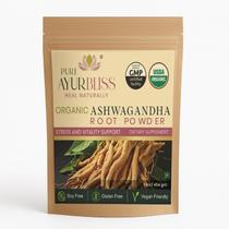 Ashwagandha em Pó PureAyurbliss Orgânico 454 g Ashwagandha em Pó PureAyurbliss Orgânico 454 g