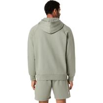 ASICS LOGO FLEECE FULL ZIP HOODIE - Verde ASICS LOGO FLEECE FULL ZIP HOODIE - Verde