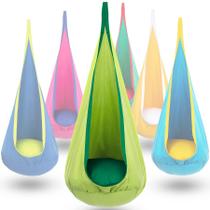 Asiento colgante para niños Y-STOP en forma de cápsula, hamaca verde