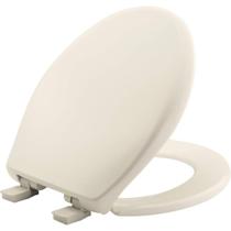 Asiento de Inodoro Bemis Aurora con Cierre Suave Redondo Color Biscuit