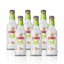 Askov Ice Limão Bebida Mista 275ml 6 Unidades Sabor Refrescante Ideal para Festas e Descontração