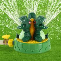 Aspersor de brinquedos aquáticos MoKo Dinosaur para crianças com 3 bicos verdes