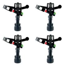 Aspersor Impacto Irrigação Implebras IM22 Rosca 3/4 Kit 4 Un