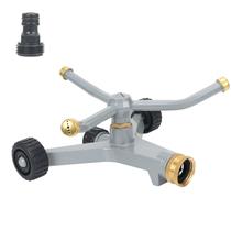 Aspersor metálico STYDDI de 3 braços com rotação de 360 para jardim