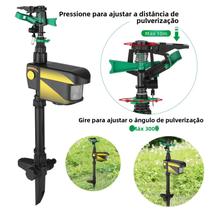 Aspersor Rotativo Automático Ativado Por Movimento Solar Para Grandes Áreas Repelente De Animais Aspersor Rotativo Automático Ativado Por Movimento Solar Para Grandes Áreas Repelente De Animais