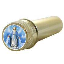 Aspersório de Água Benta Nossa Senhora das Graças Acrílico Dourado Aspersório de Água Benta Nossa Senhora das Graças Acrílico Dourado