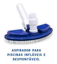 Aspirador Asa Delta Mini Com Escova Para Piscina - Brustec