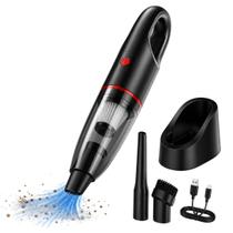 Aspirador De Pó Automotivo Veicular Sofá Tapete Preto S/ Fio Aspirador De Pó Automotivo Veicular Sofá Tapete Preto S/ Fio