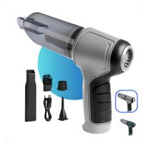Aspirador De Pó Brisa Ecom Mini Soprador Vácuo 3em1 Usb Refil Portátil Recarregável Multifuncional Limpeza Carro Casa Sofá Teclado Poderoso