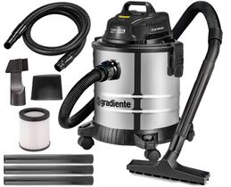 Aspirador De Pó E Água 20 Litros 1200w Inox 220v Gradiente Aspirador De Pó E Água 20 Litros 1200w Inox 220v Gradiente