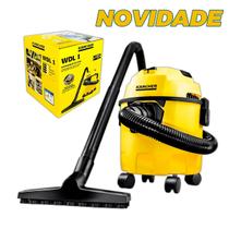 Aspirador de pó e água 3 em 1 Karcher WDL 1 1500 W 10 L com filtro lavável soprador e alcance 7,5m máxima eficiência doméstica Limpeza Carros Oficina