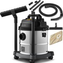 Aspirador de Pó e Água Electrolux Inox GT20L 1800W 20L Função Sopro 127V