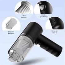 Aspirador De Pó Mini Soprador 3em1 Usb Portatil Recarregável