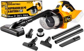 Aspirador De Pó Portátil Filtro Hepa 300w 21v Com 6 Acessórios The Black Tools