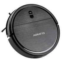 Aspirador de Pó Robô 3 em 1 Varre Aspira e Passa Pano Praticci Premium Preto Bivolt Agratto