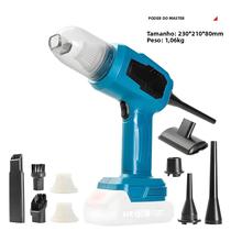 Aspirador De Pó Sem Fio Mini Escovado De 120W 6000rpm Multifuncional Compatível Com Makita 18V Para
